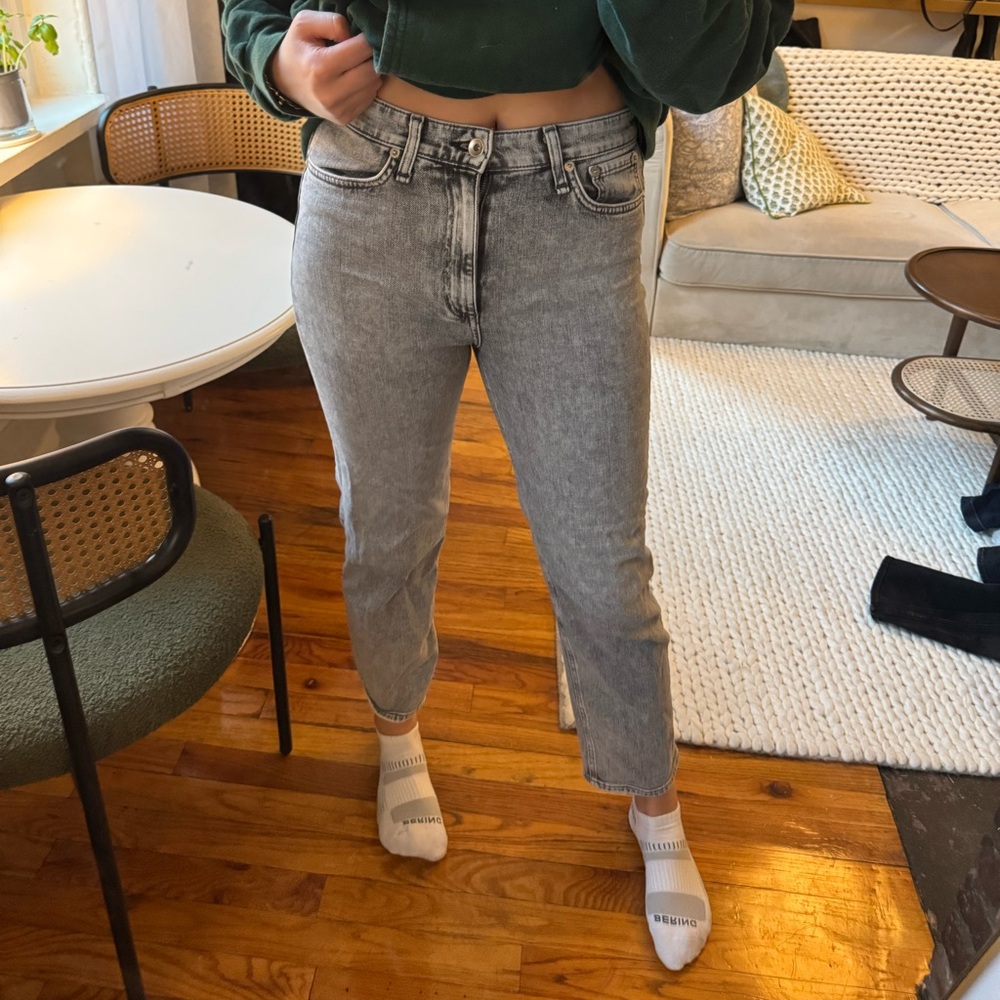 Rag and bone Nina ankle high rise cigarette jeans size 27